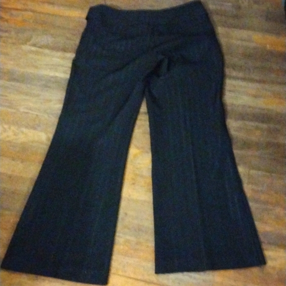 Y2k No Boundaries Black Pinstripe Pants Size 5 - Picture 2 of 5